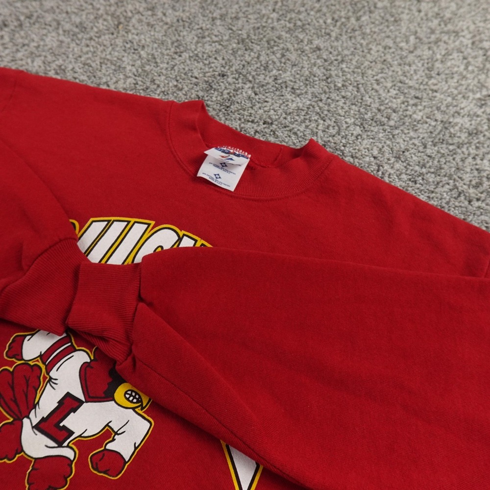 VTG Louisville Cardinals Sweater Mens M Red College Crewneck Sweatshirt USA 90s